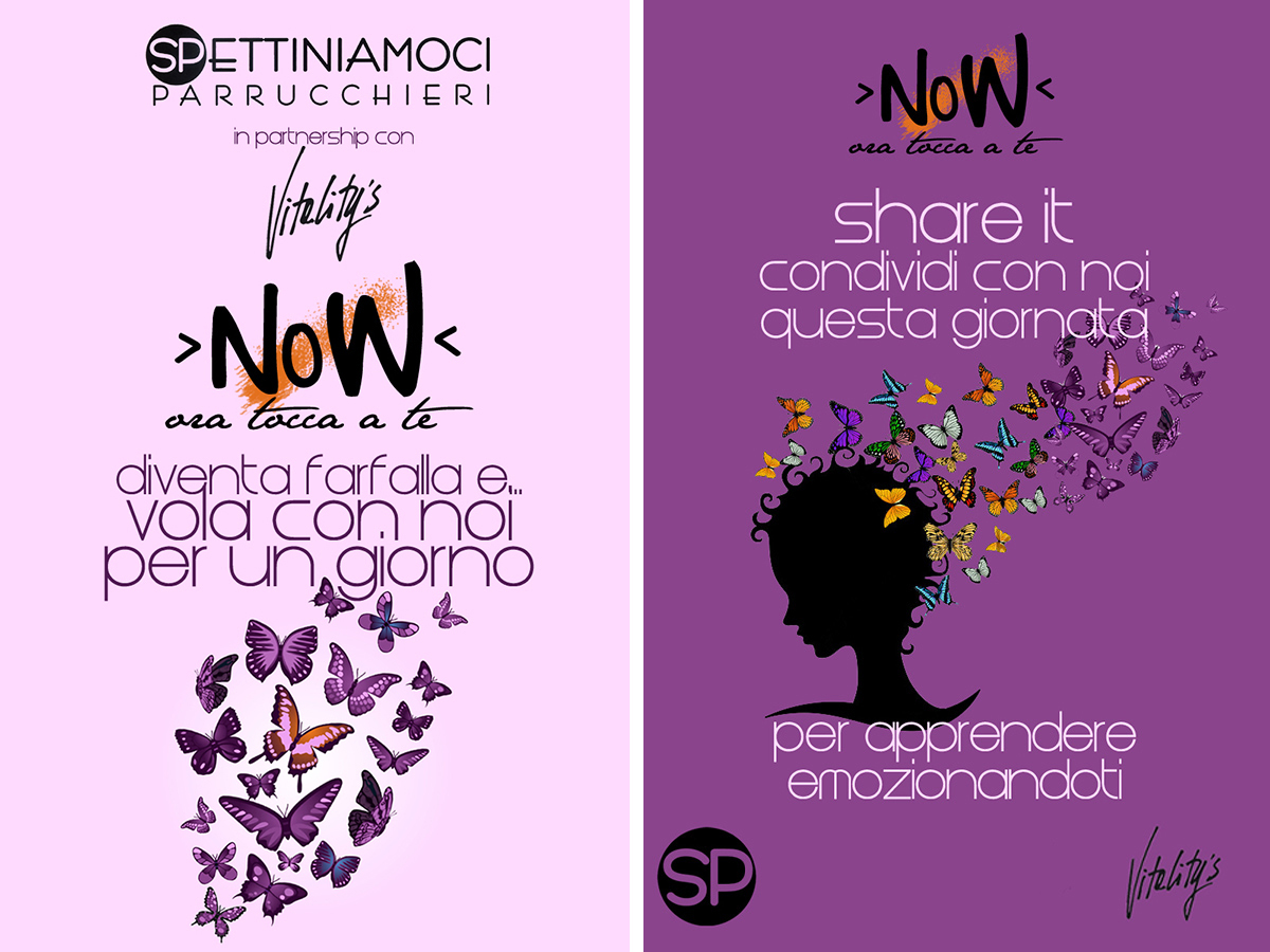 Advertising per il workshop “Now – ora tocca a te” by Spettiniamoci & Vitality’s